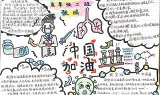 致敬抗疫英雄手抄报内容